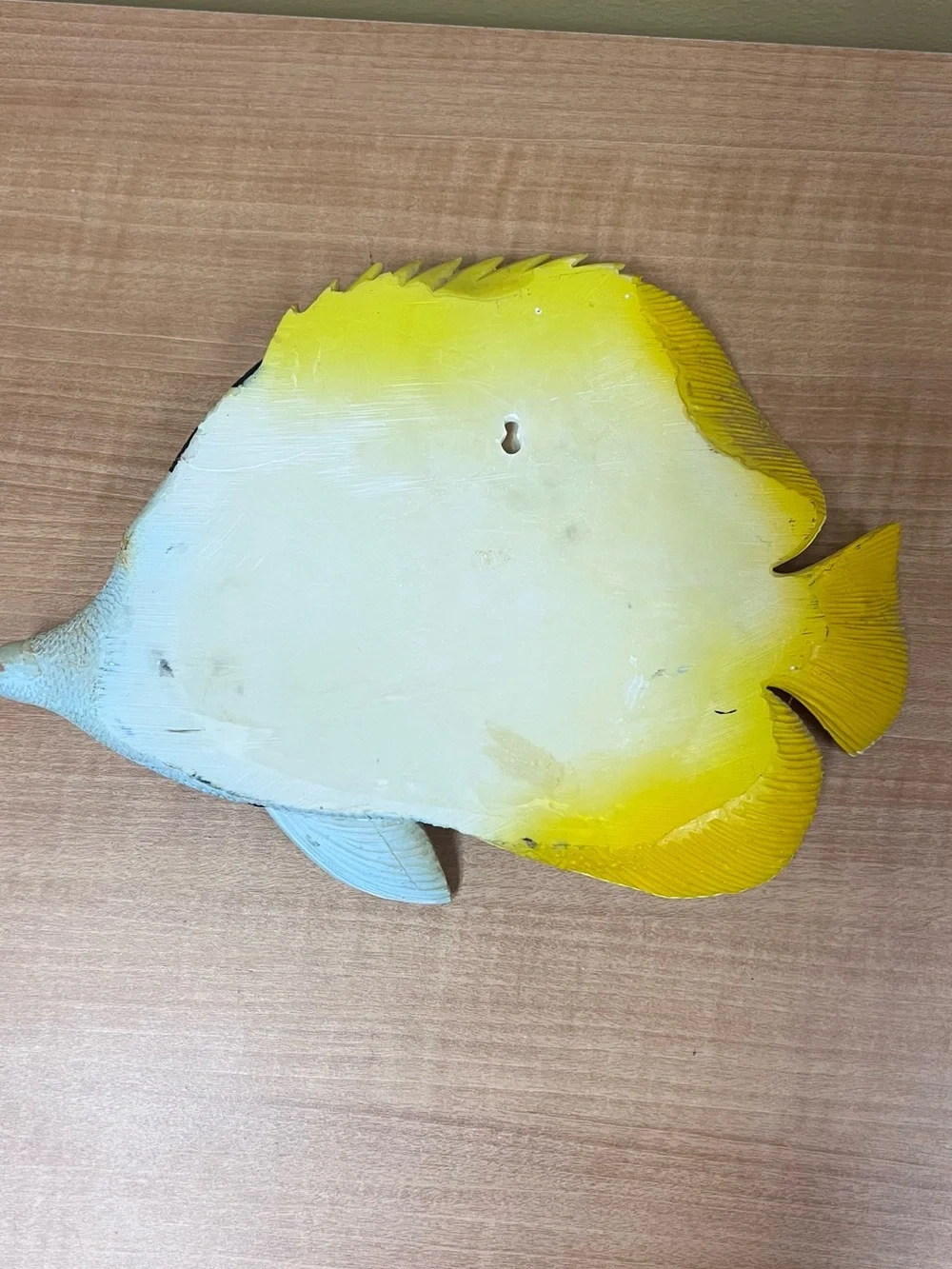 Yellow & Blue Decorative Fish Wall Accent